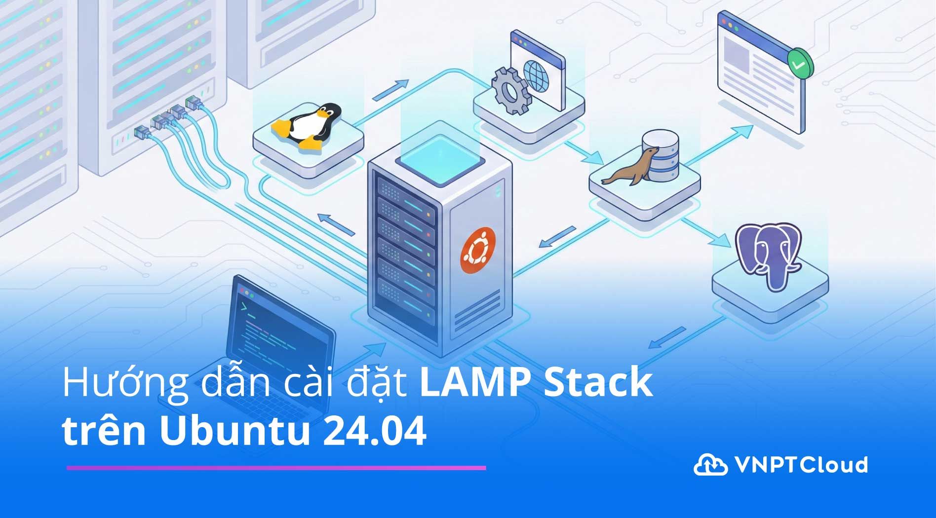 Hướng dẫn cài đặt LAMP Stack trên Ubuntu 24.04 | VNPT Cloud
